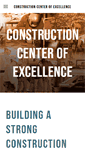 Mobile Screenshot of constructioncenterofexcellence.com