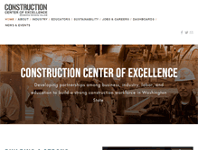 Tablet Screenshot of constructioncenterofexcellence.com